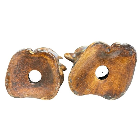 Vintage TIKI Man and Woman Salt Pepper Shaker Set - Made in USA. No Stoppers - Picture 9 of 9